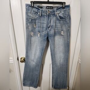 Black Brand Light Blue Relaxed Jeans